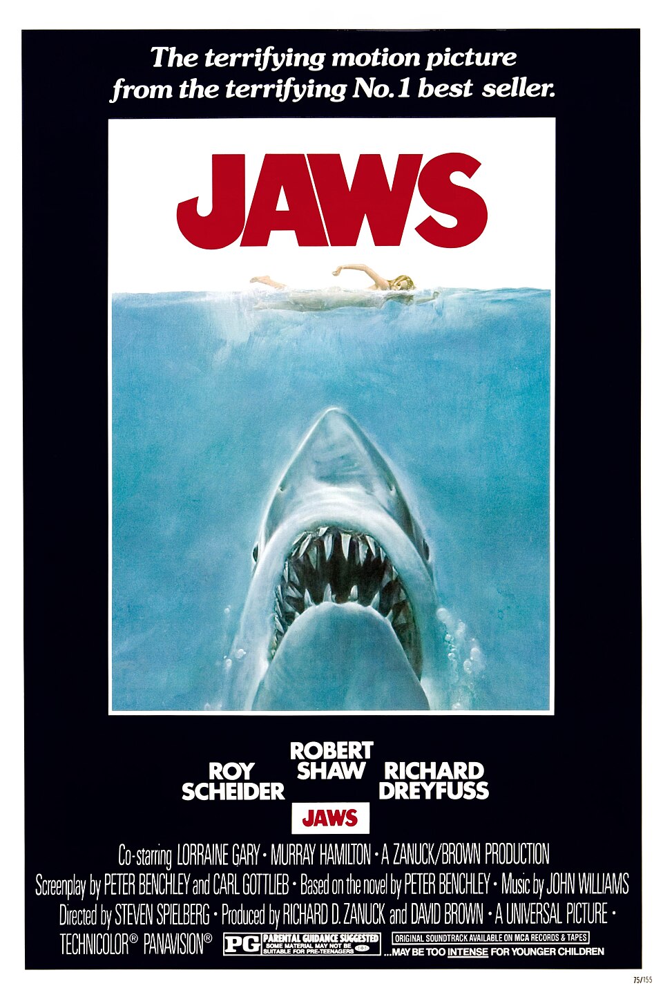 Jaws original theatrical poster
